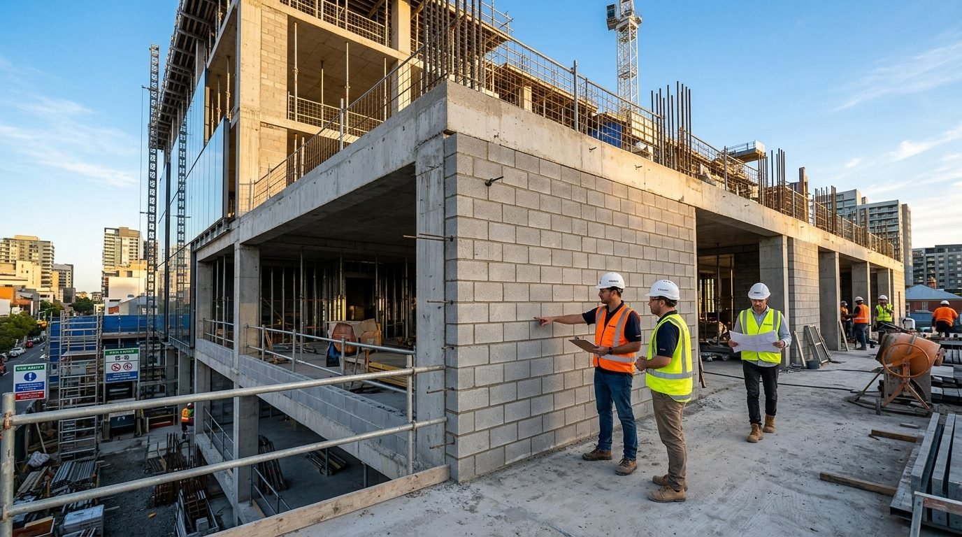 Alvenaria com blocos e canaletas de concreto Horizonte Mix em Santarém - PA